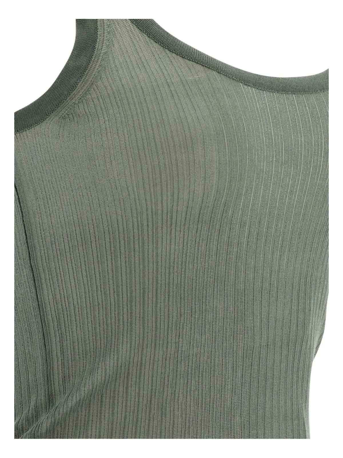 "BASTIA" RIBBED SILK TANK TOP