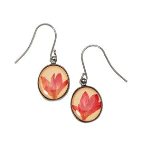 Shari Dixon Pink Cornflower Earrings