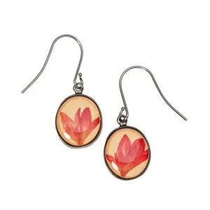 Shari Dixon Pink Cornflower Earrings