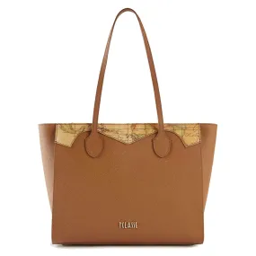 Shopping Bag Grande 1A Classe Alviero Martini linea Florida City color Cuoio GZ51