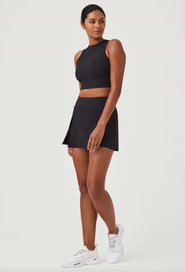 SPANX Contour Rib Front Slit Skort 14"