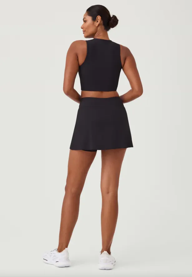 SPANX Contour Rib Front Slit Skort 14"