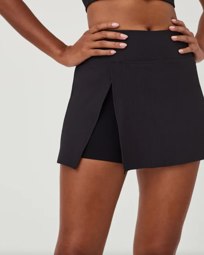 SPANX Contour Rib Front Slit Skort 14"