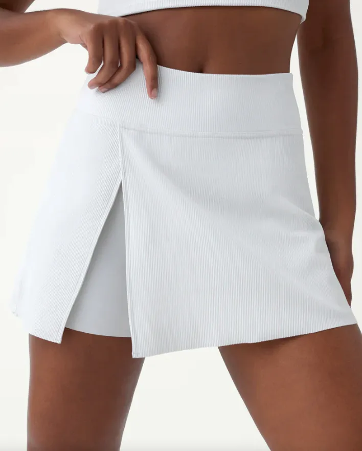 SPANX Contour Rib Front Slit Skort 14"