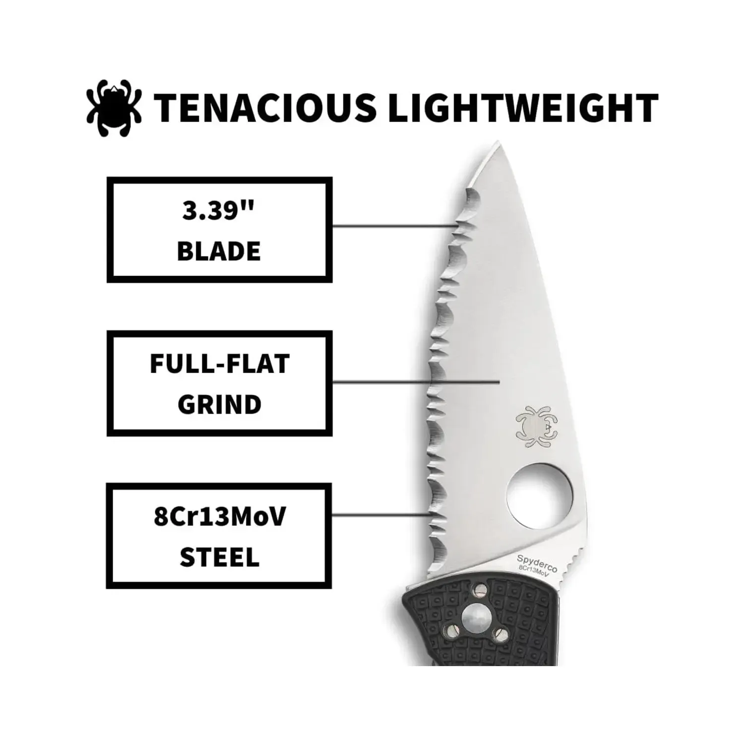 Spyderco Tenacious Lightweight FRN C122SBK