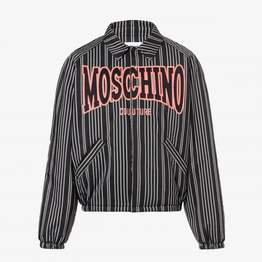 Striped Insulated Windbreaker Jacket