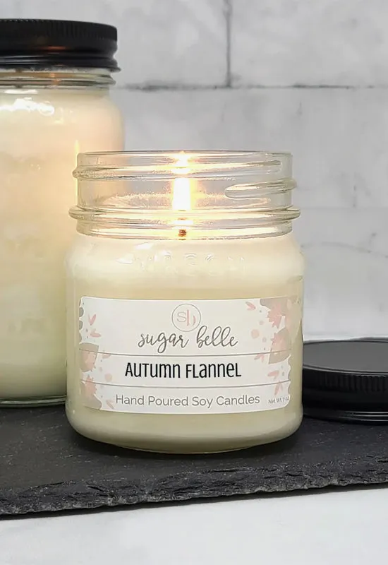 Sugar Belle - Autumn Flannel Soy Candle 8oz