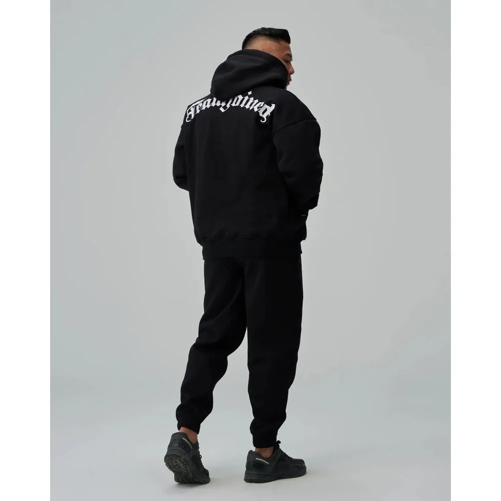 TEAMJOINED JOINED GOTHIC OVERSIZED HOODIE-BLACK