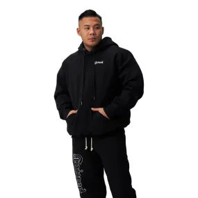 TEAMJOINED JOINED GOTHIC OVERSIZED HOODIE-BLACK