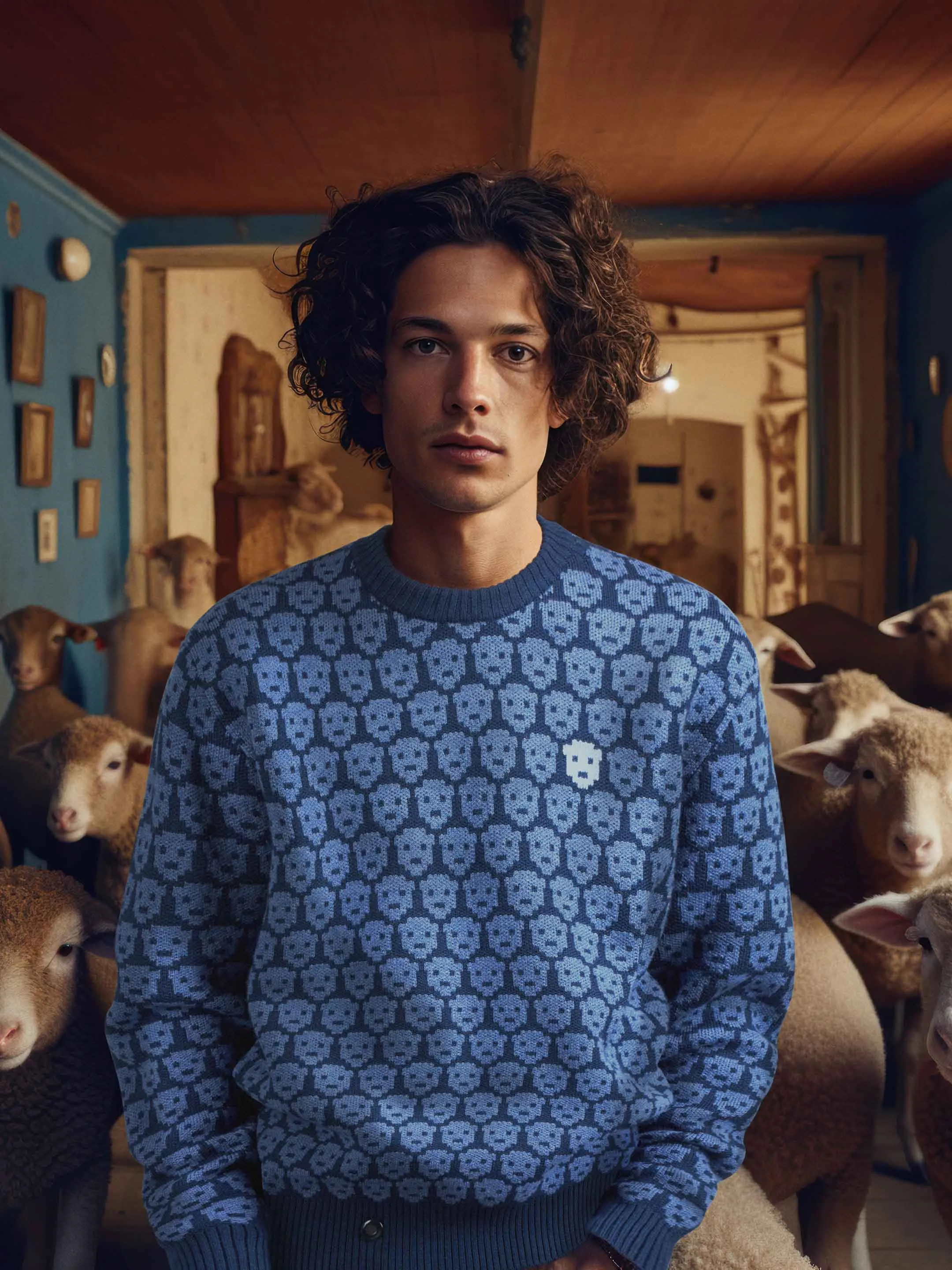 The Flock Crewneck - Atlantic Blue