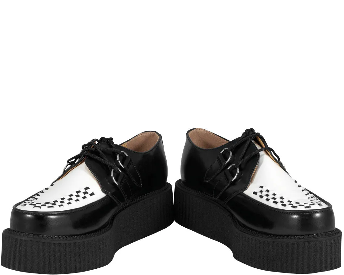 T.U.K BLACK/WHITE RUDE BOY VIVA MONDO CREEPER