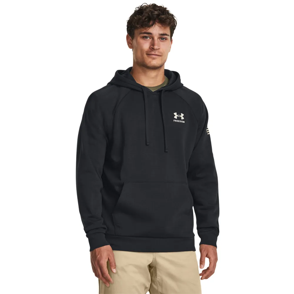 'Under Armour' Men's Freedom Rival Fleece Flag Hoodie - Black