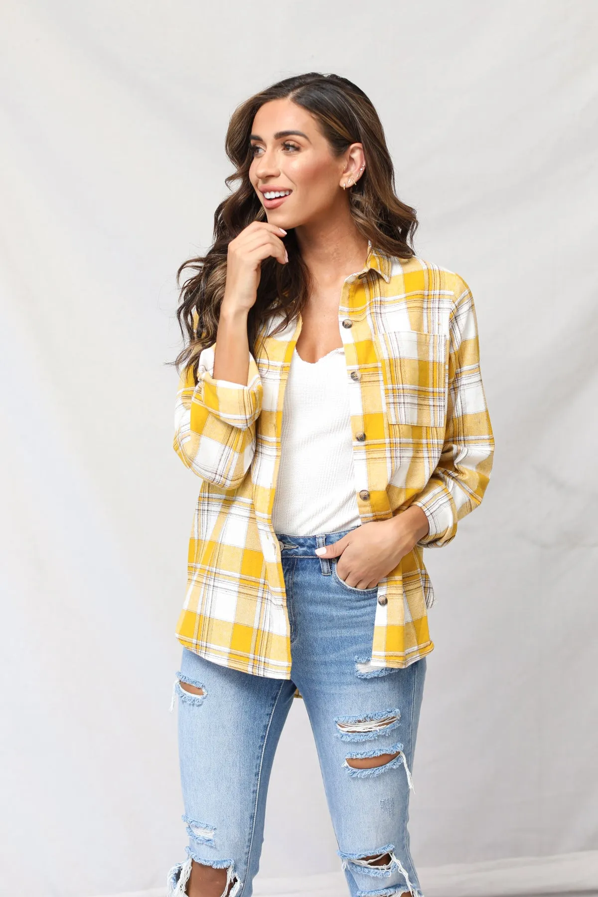 Waldorf Oversized Plaid Top