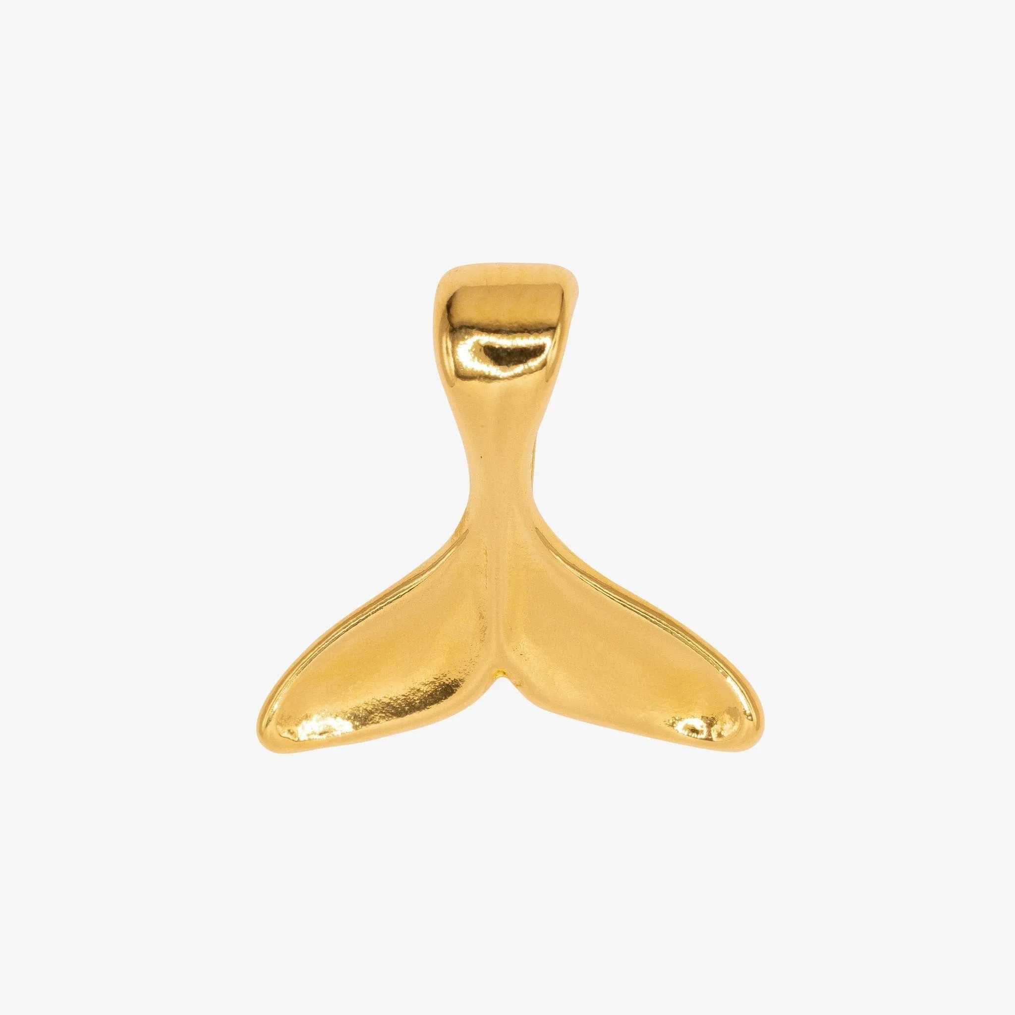 Whale Tail Charm Wholesale 14K Gold, Solid 14K Gold, G211