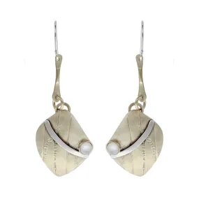 Whitney Designs Reflections In Silver And Gold Pearl Earrings