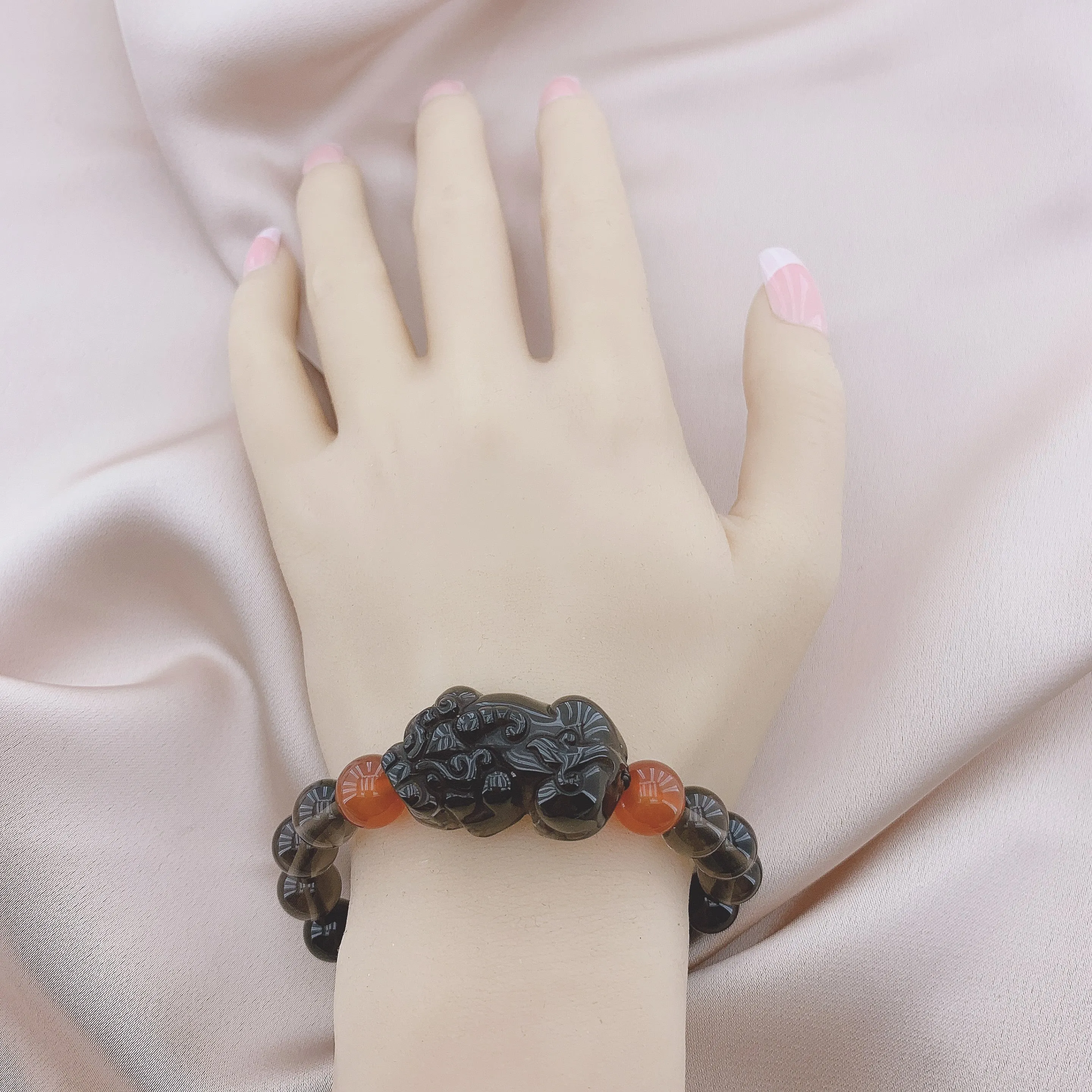 Women's Fashion Tea-coloured Crystal Beads Gemstone Bracelets