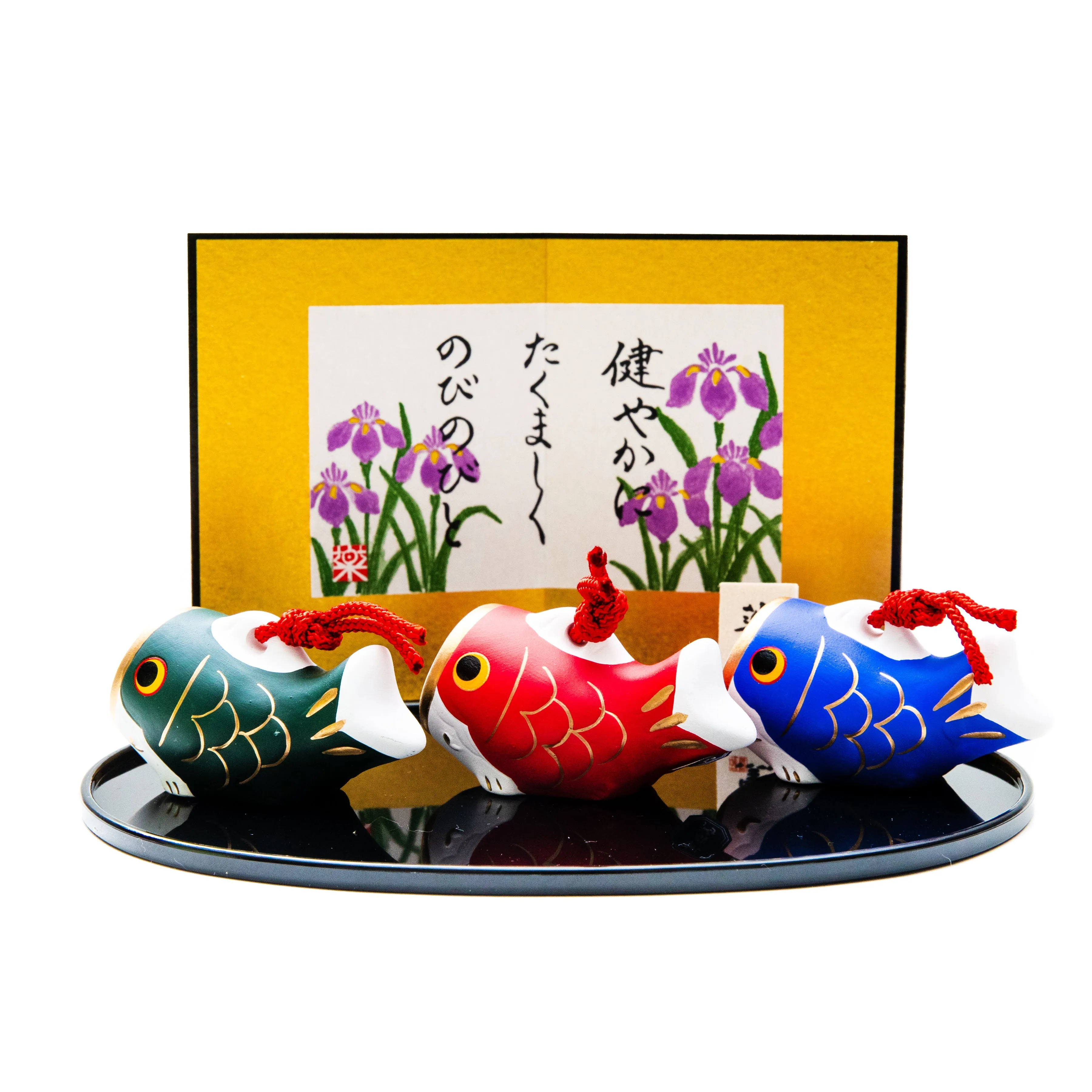 Yakushigama Ceramic 3 Koinobori Set